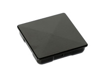 Stolpehat sort 70 x 70 mm - Steel design